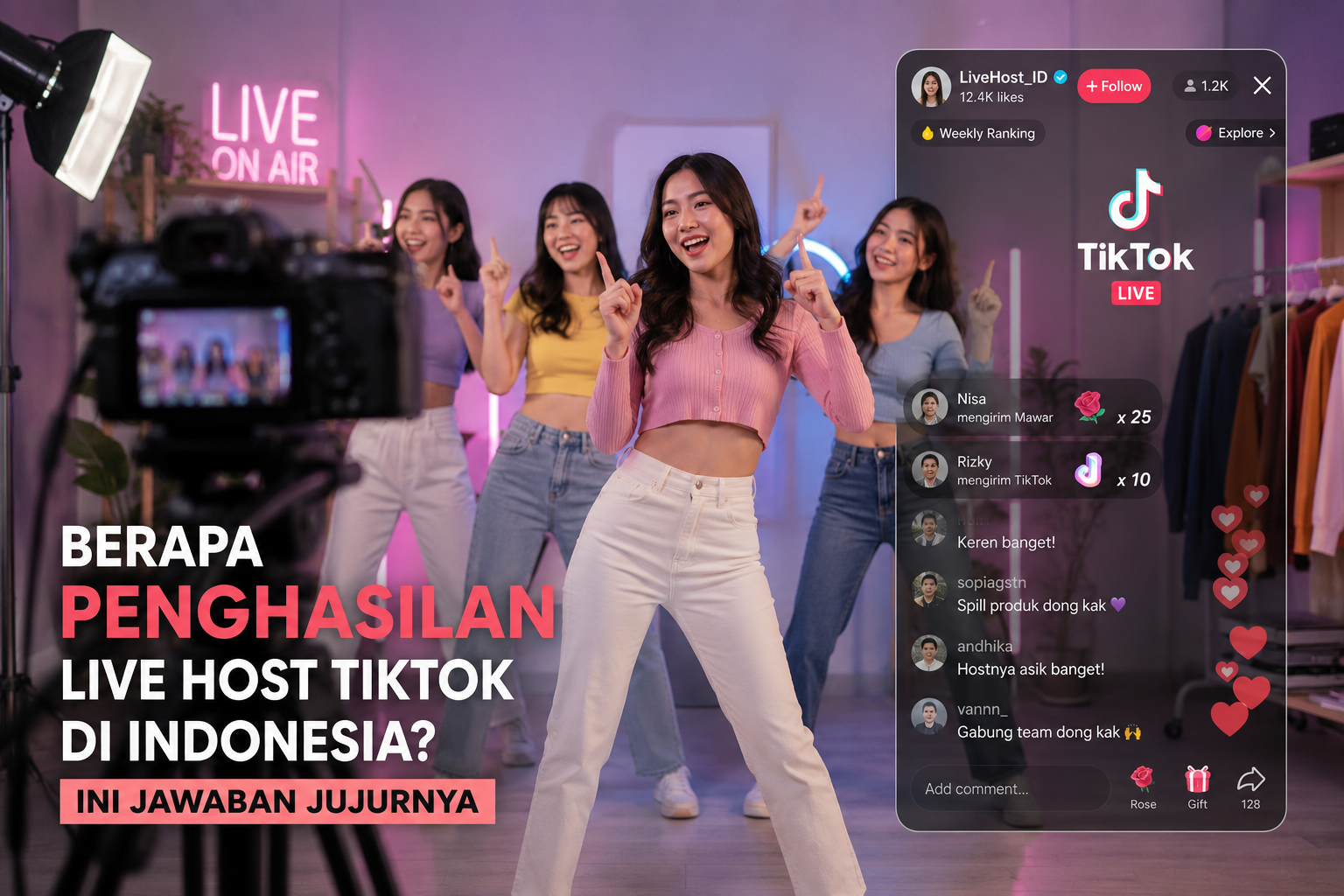 Berapa Penghasilan Live Host TikTok di Indonesia?